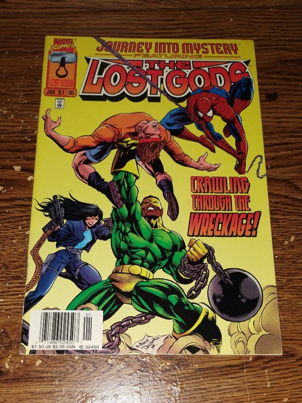 Journey into Mystery #505 (Marvel Comics, 1997) The Lost Gods and Spider-man